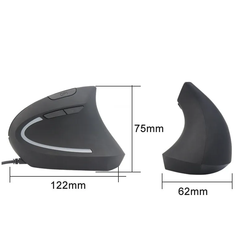 AnthroDesk Wired Ergonomic Vertical Mouse