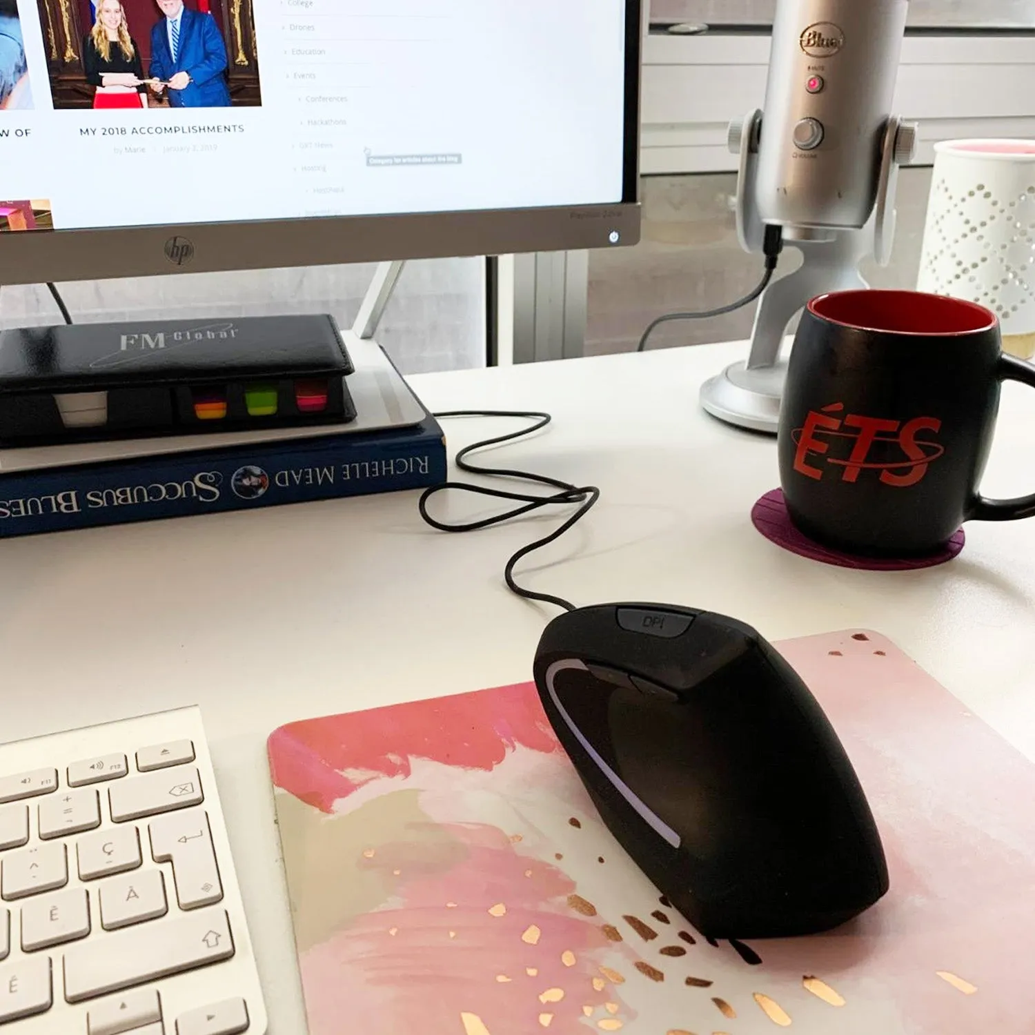 AnthroDesk Wired Ergonomic Vertical Mouse