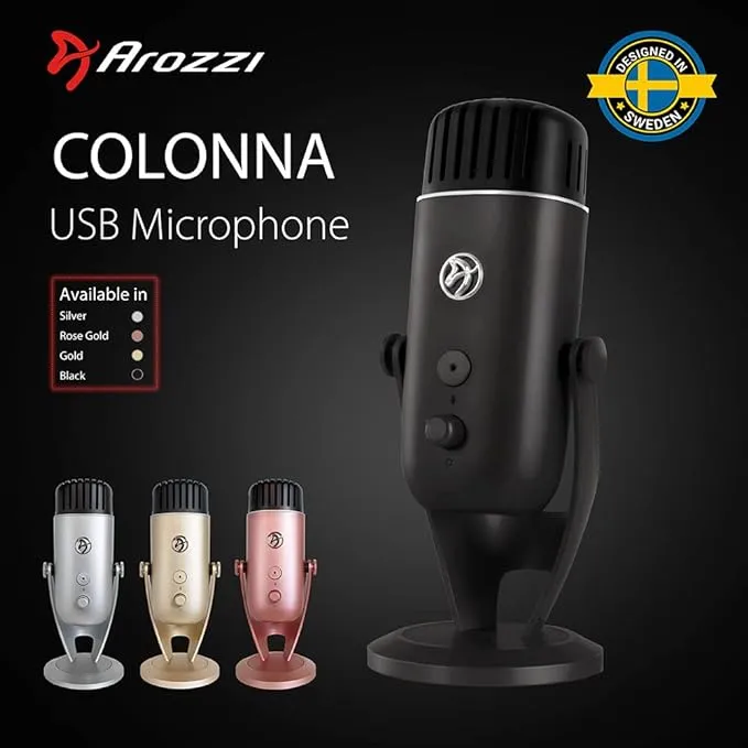 Arozzi Colonna Professional USB Condenser Microphone For PC