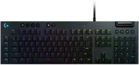 Certified Refurbished - Logitech - G815 LIGHTSYNC Full-size Wired Mechanical GL Tactile Switch Gaming Keyboard - Carbon