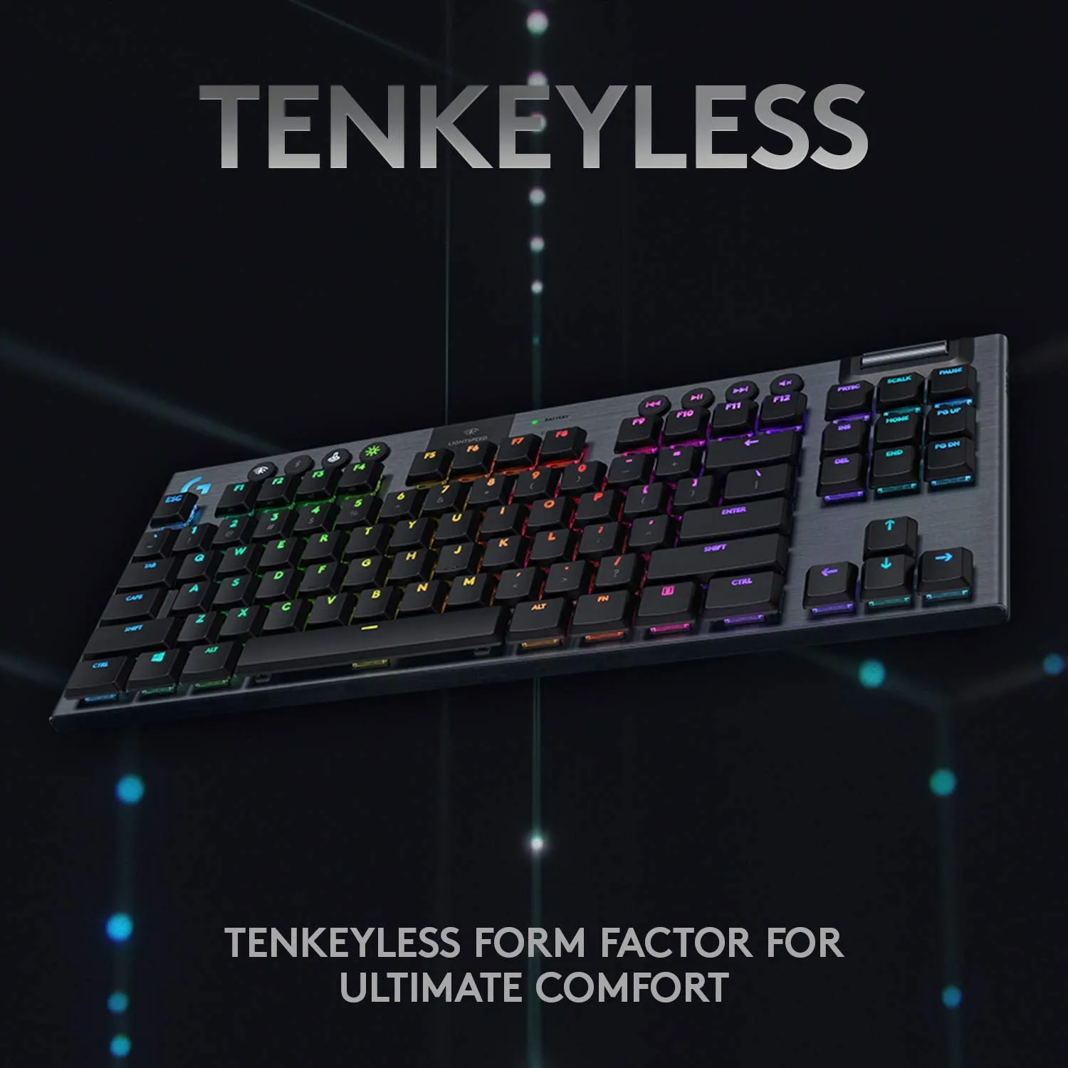 Certified Refurbished - Logitech - G915 LIGHTSPEED TKL Wireless Mechanical GL Linear Switch Gaming Keyboard