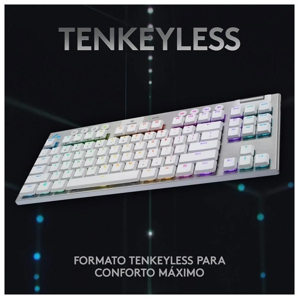 Certified Refurbished - Logitech - G915 LIGHTSPEED TKL Wireless Mechanical GL Tactile Switch Gaming Keyboard