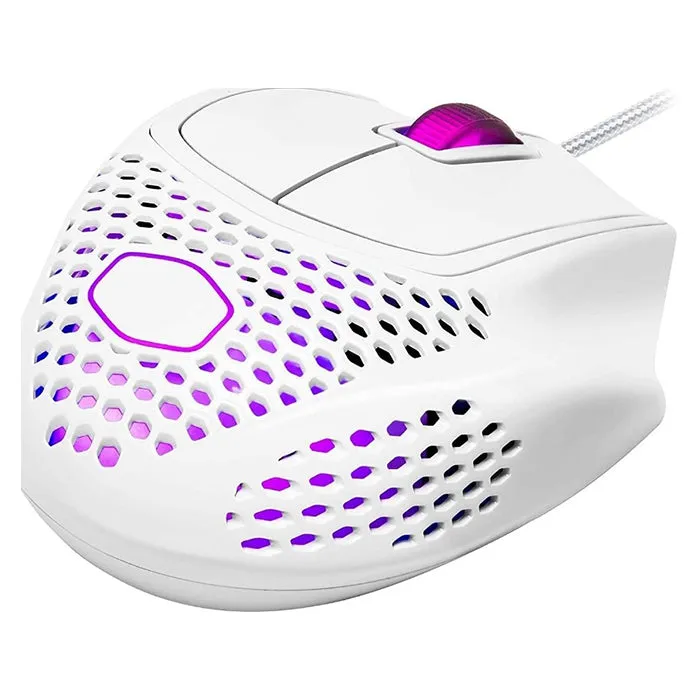 Cooler Master MM720 Wired Gaming Mouse, Glossy White