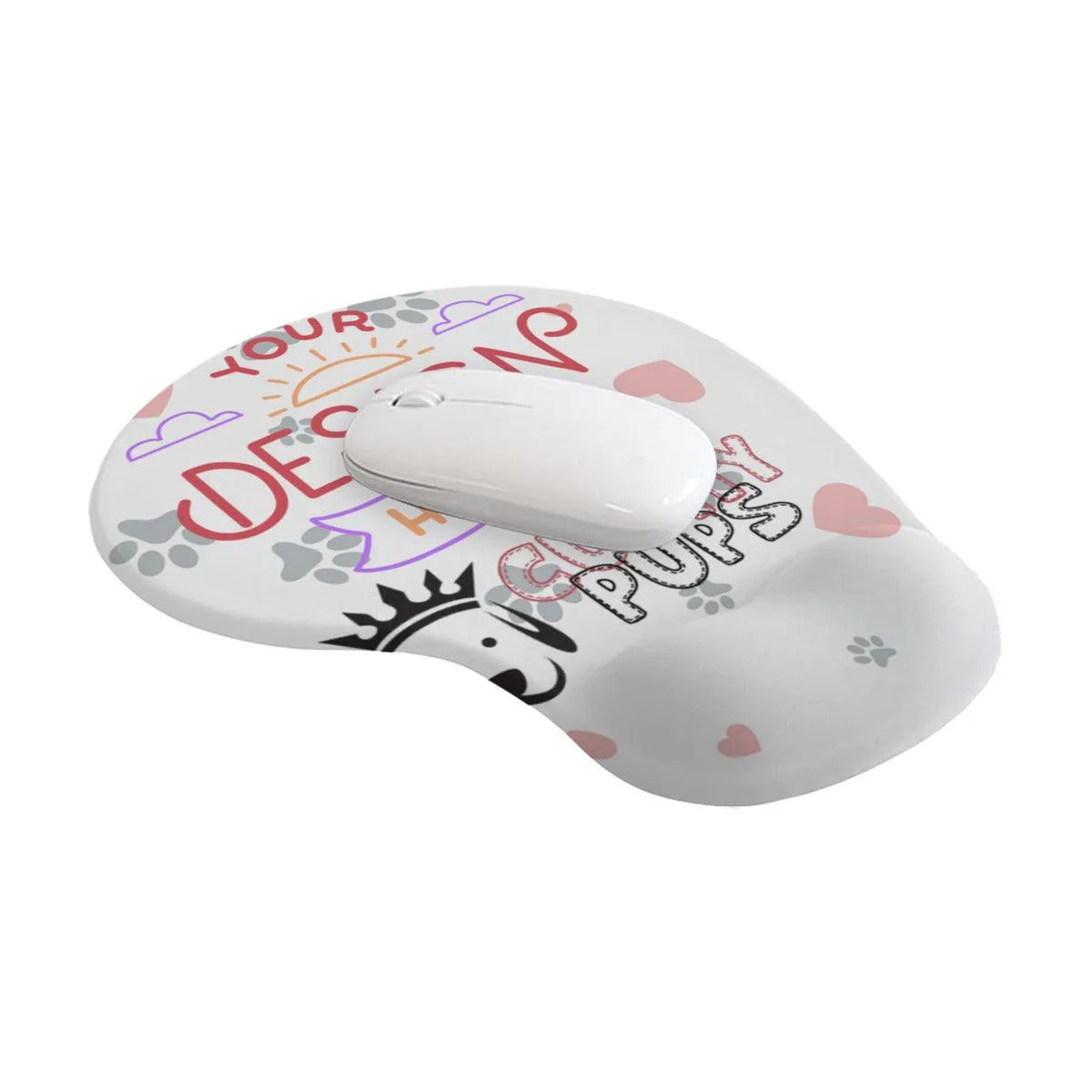 Custom Mouse Pad, Mouse Pad with Wrist Rest, Ergonomic Mouse Pad, Personalised Mouse Mat, Personalized Mouse Pads - Cushy Pups