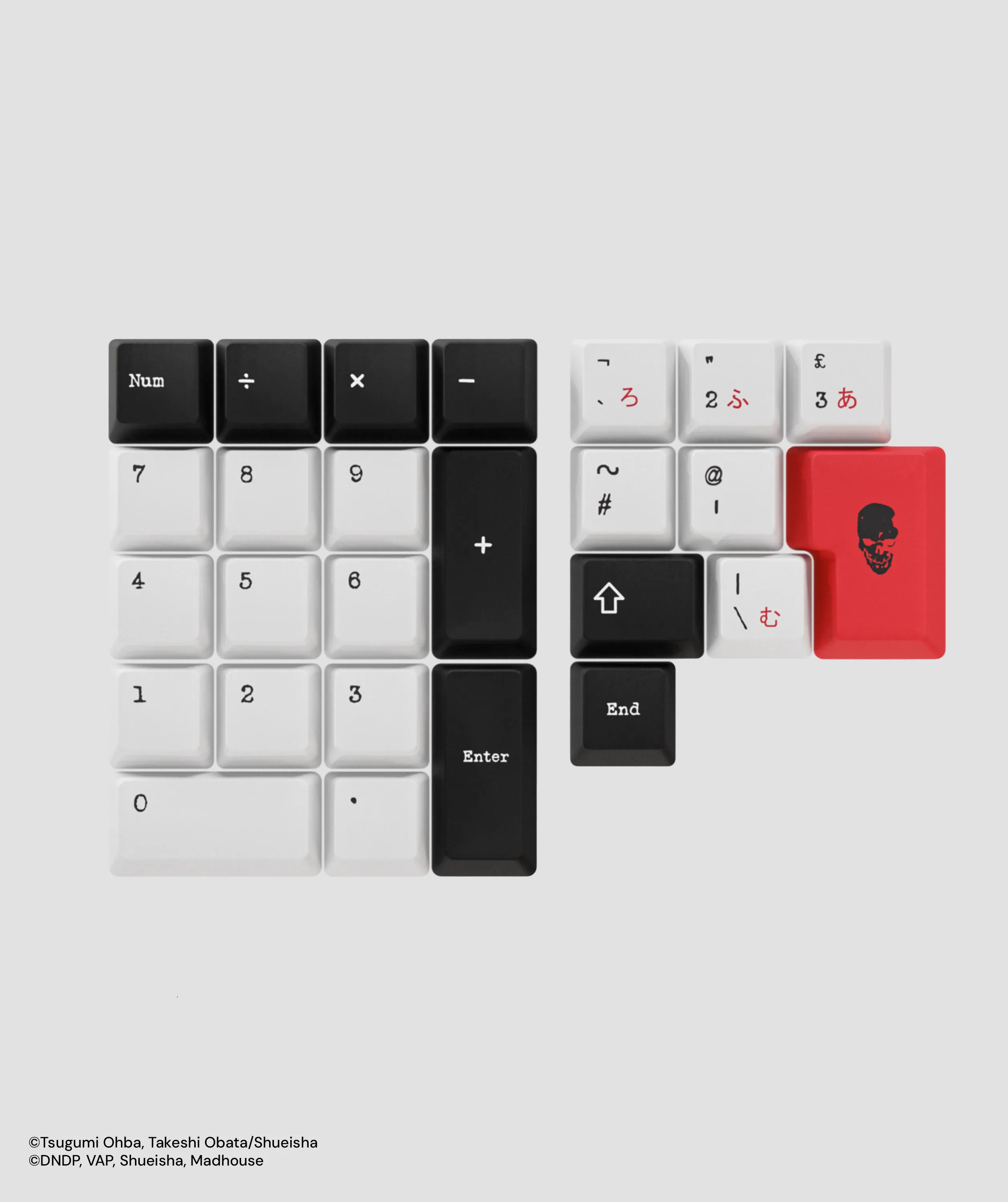 DEATH NOTE KEYCAP NUMPAD KIT