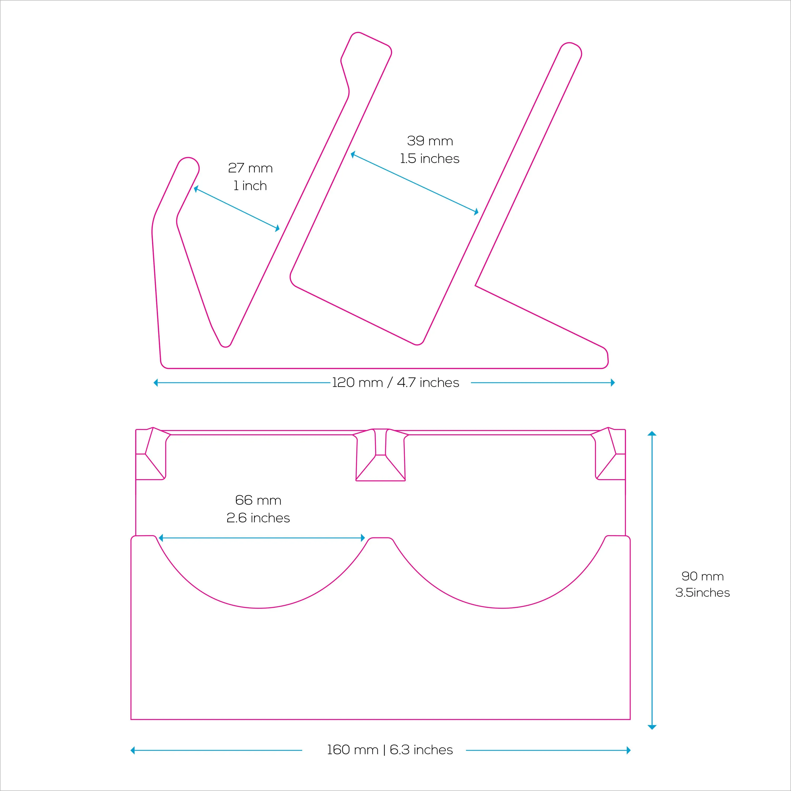 Desktop Keyboard & Dual PC Mouse Stand Holder, Reduce Clutter, Organize Your Desk Better, Suitable for Any Size Keyboard & Mouse (DK03)