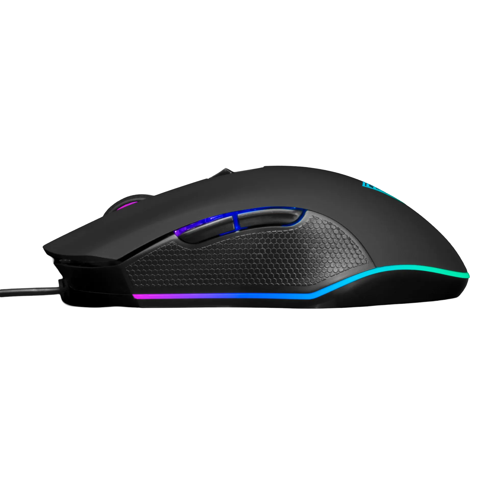 Gamdias Aura GS2 Multicolor Wired Gaming Mouse with 3600-DPI Optical Sensor | Advanced Ergonomic Design - Black