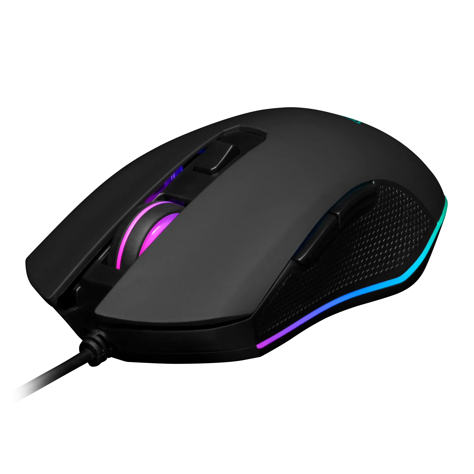 Gamdias Aura GS2 Multicolor Wired Gaming Mouse with 3600-DPI Optical Sensor | Advanced Ergonomic Design - Black