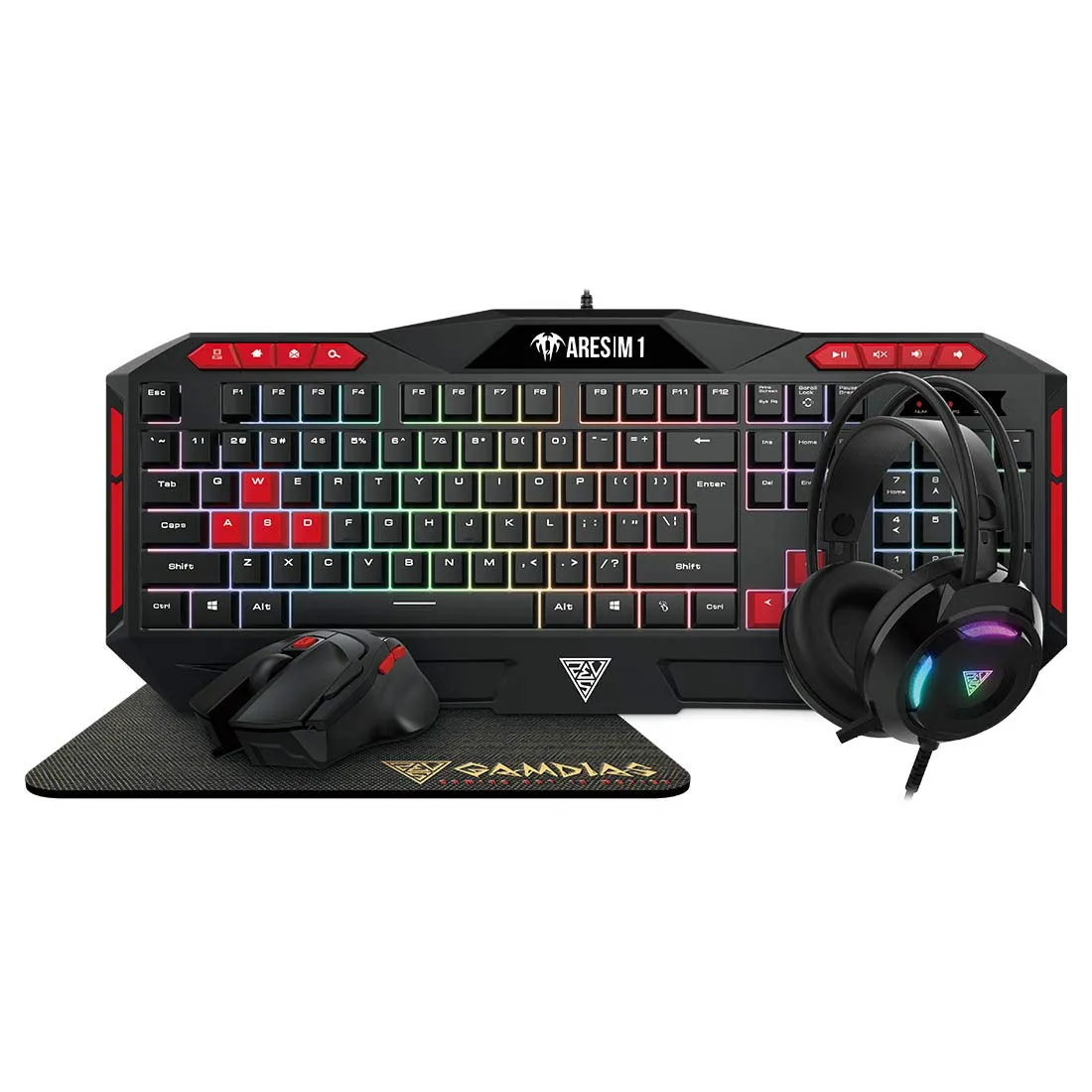 Gamdias Poseidon M2 4-in-1 Gaming Wired USB Desktop Combo