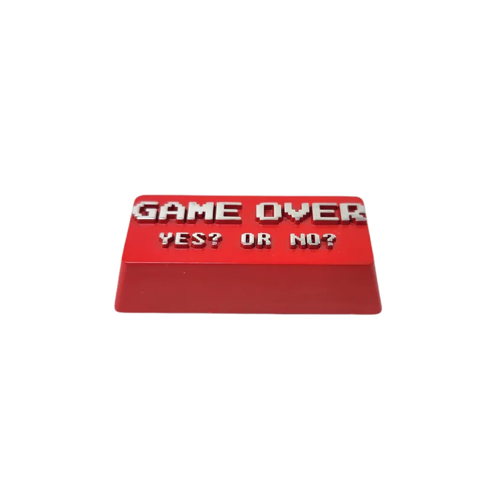 Games Over 2.25u Metal Keycap for Mechanical Keyboards