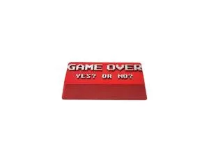 Games Over 2.25u Metal Keycap for Mechanical Keyboards