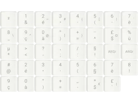 Glove80 AZERTY Keycap Add-on Set  (MCC profile for Choc v1 switches)