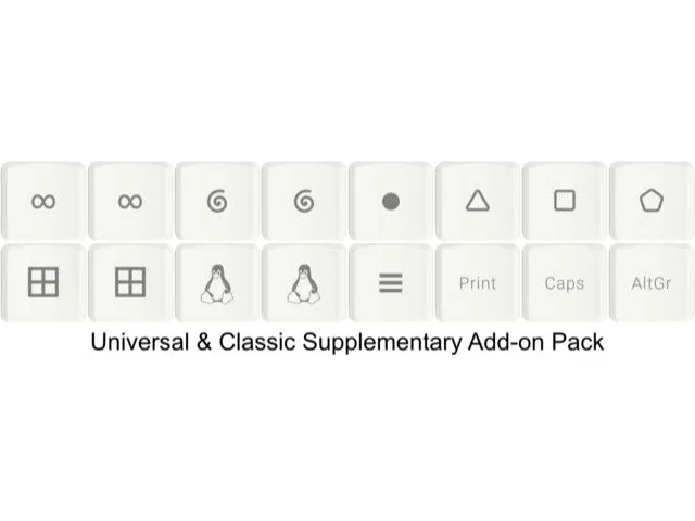 Glove80 Universal Keycap Add-on Set (MCC profile for Choc v1 switches)