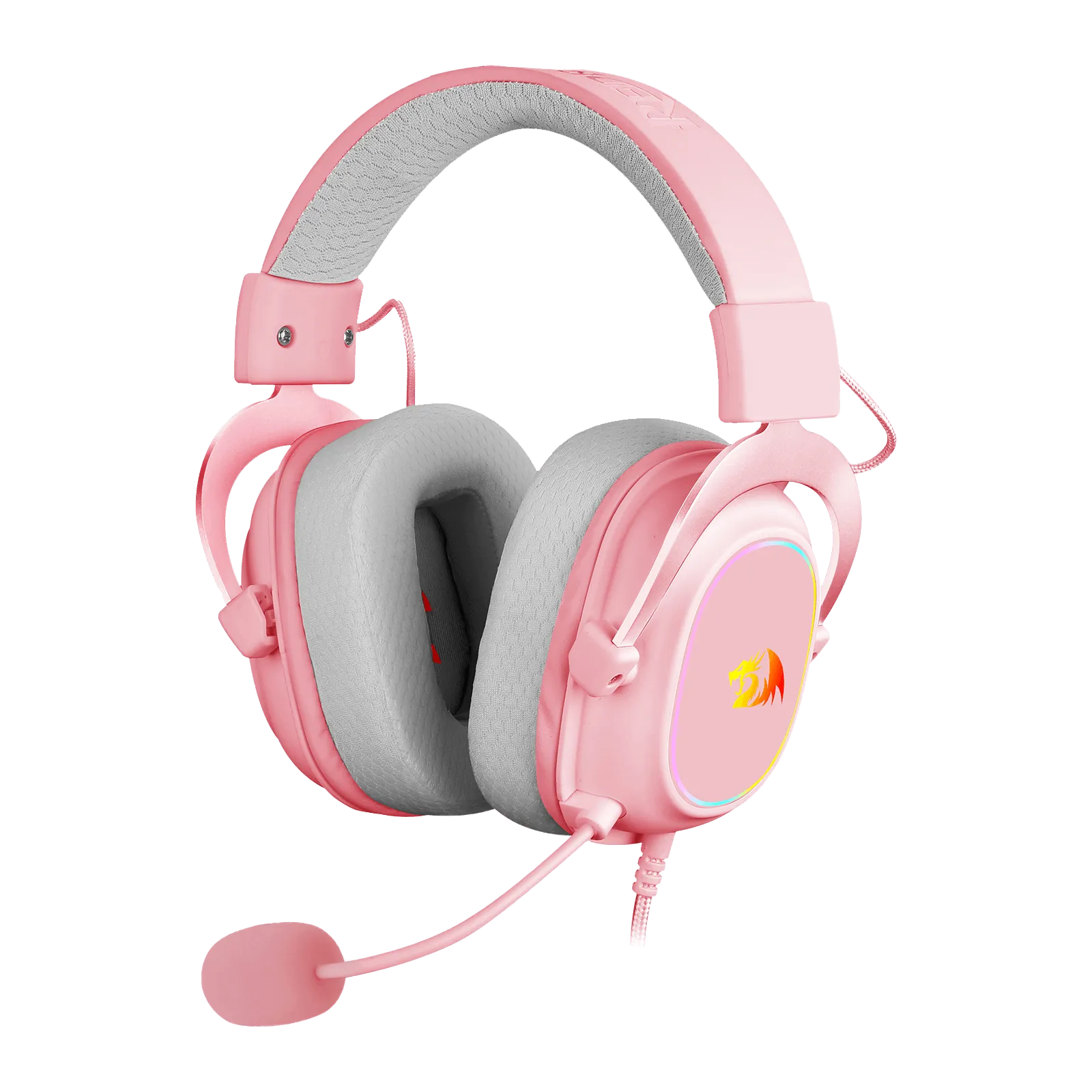 H510 ZEUS-X Cute Gaming Headphone with Mic (Pink Color)