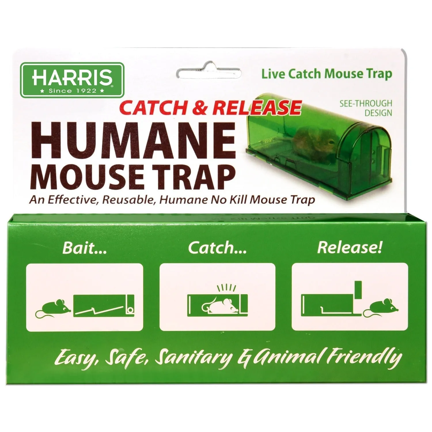 Harris Catch & Release Humane Mouse Traps 3 Pack