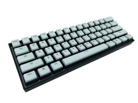 Hayabusa 60% Keyboard - Panda Pudding (White & Black)