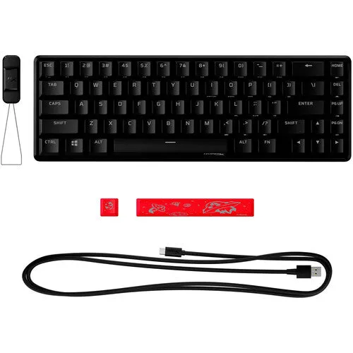 HP HyperX Alloy Origins 65 Mechanical Gaming Keyboard (US Layout), RGB, USB-C Cable, Black - 4P5D6AA