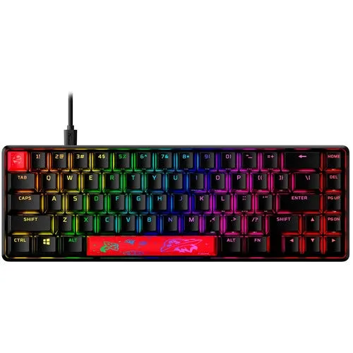 HP HyperX Alloy Origins 65 Mechanical Gaming Keyboard (US Layout), RGB, USB-C Cable, Black - 4P5D6AA