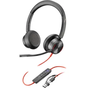 HP Plantronics BLACKWIRE 8225 USB-C&A DUAL EAR