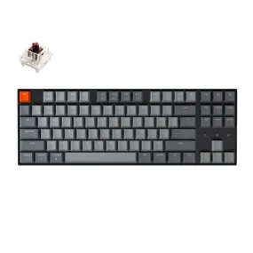 Keychron K8 87 Key Hot-Swappable Gateron Mechanical Keyboard White Led Brown Switches