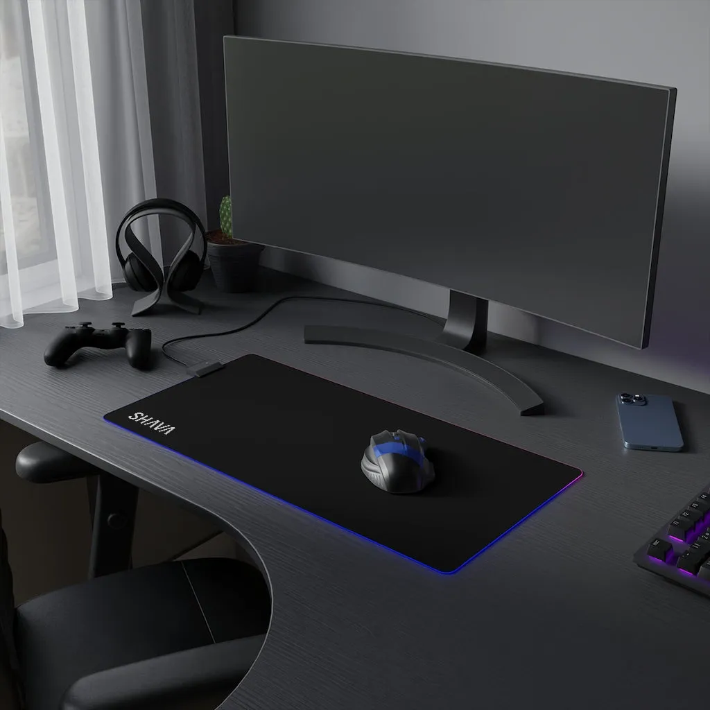 LED Gaming Mouse Pad With Flashy Finishing Touch - Black