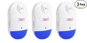 LINK Innovation Ultrasonic Pest Repeller Control-Electronic Plug In-Repelling for Insects-Roaches , Flies, Ants, Mice 3pcs