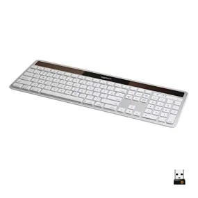 Logitech K750 Wireless Keyboard— Solar Recharging, Mac-Friendly, 2.4GHz Wireless - Silver