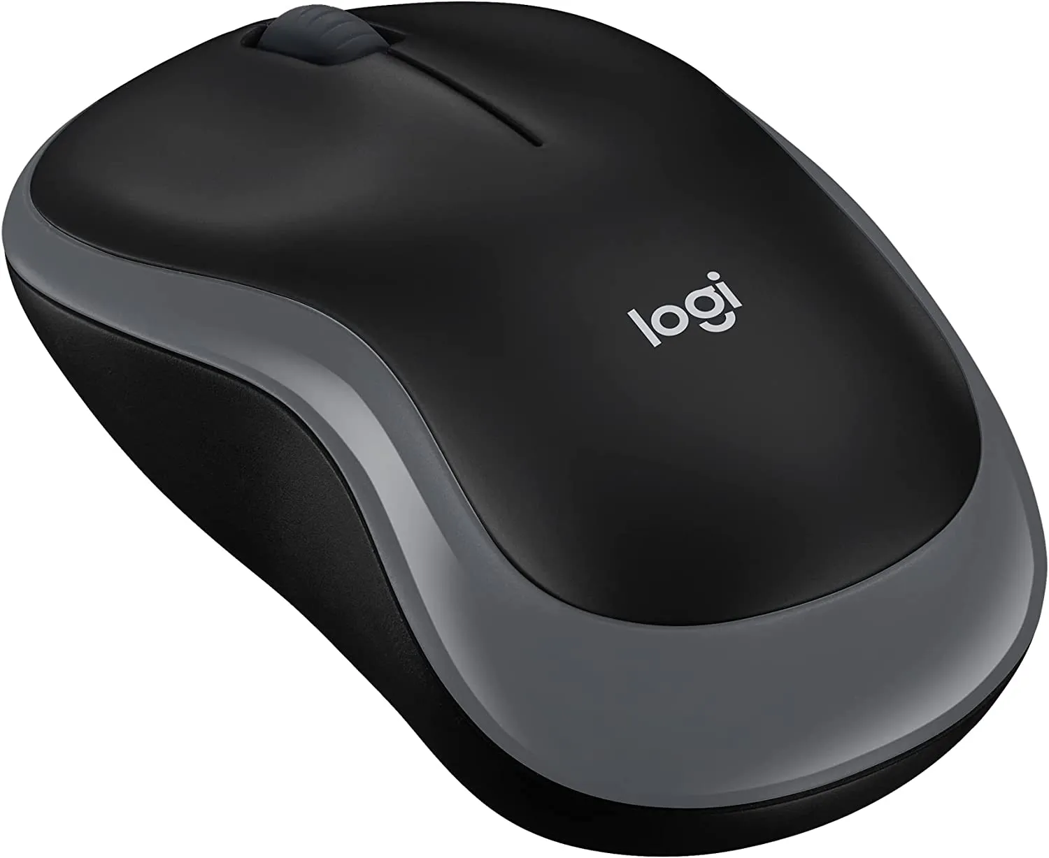 Logitech M185 Wireless Notebook Mouse, USB Nano Receiver, 2.4GHz, Black/Grey & Black/Red