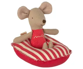 Maileg Rubber Boat Red Stripe Beach Collection