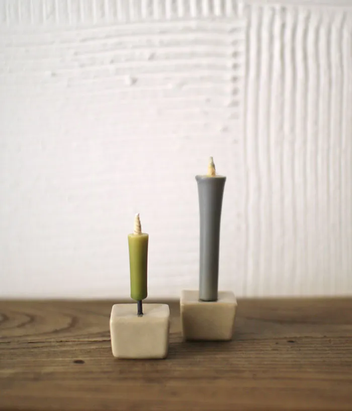 Mini Rice Bran Wax Candles