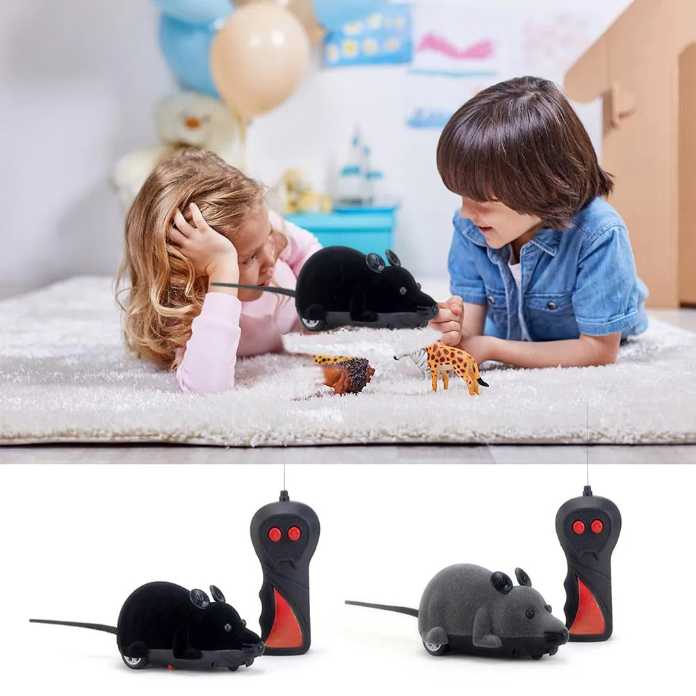 Mouse Toys Wireless RC Mice Cat Toys Remote Control False Mouse Novelty RC Cat Funny Playing Mouse Toys Electronic Rat Mouse