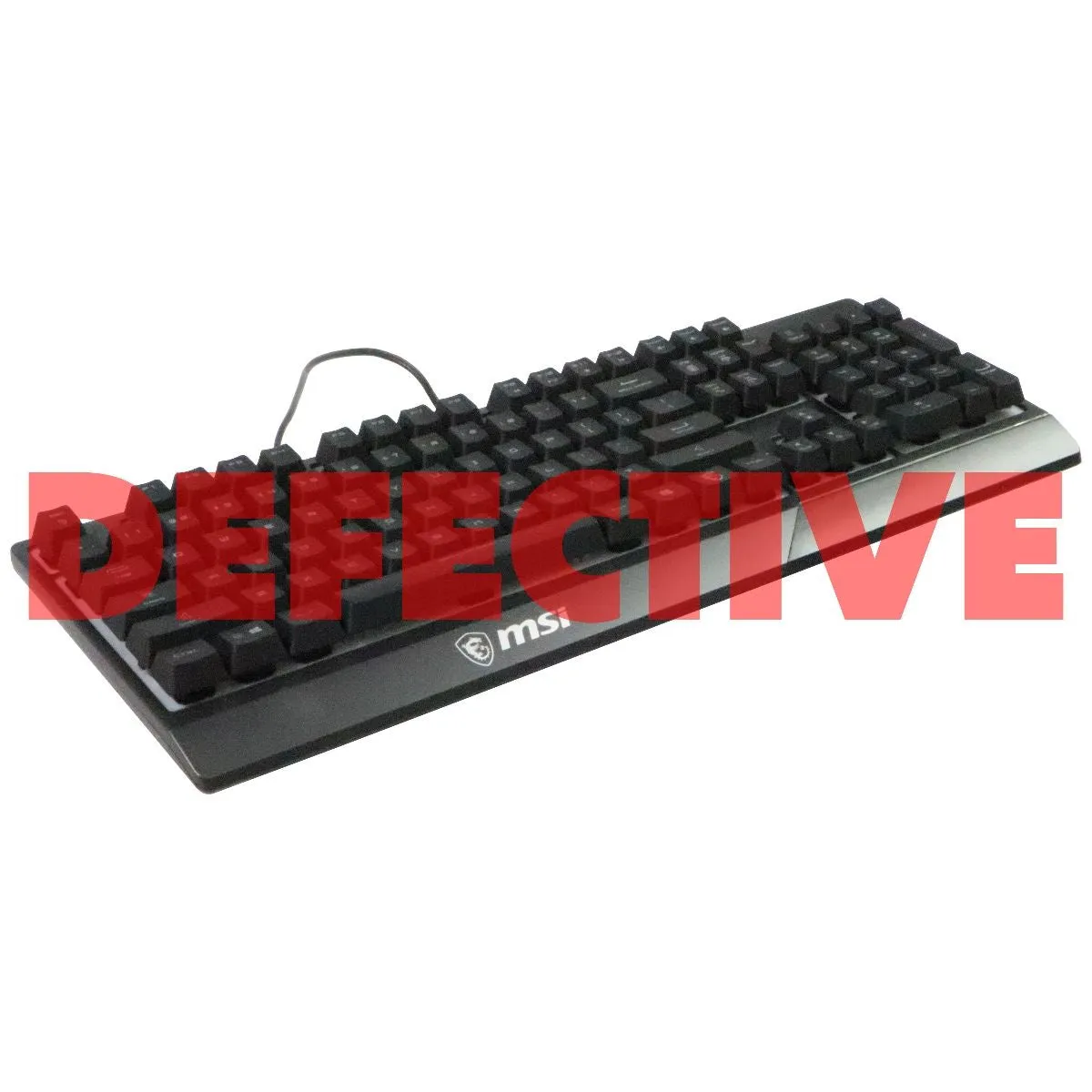 MSI Vigor GK30 RGB Gaming Keyboard with 6-Zone RGB Lighting - Black