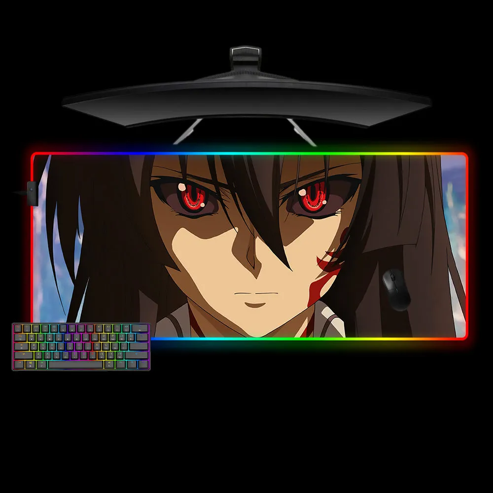 Nysekai "Akame Eyes Design M-XXL Size RGB Gaming Mouse Pad'' Computer Desk Mat