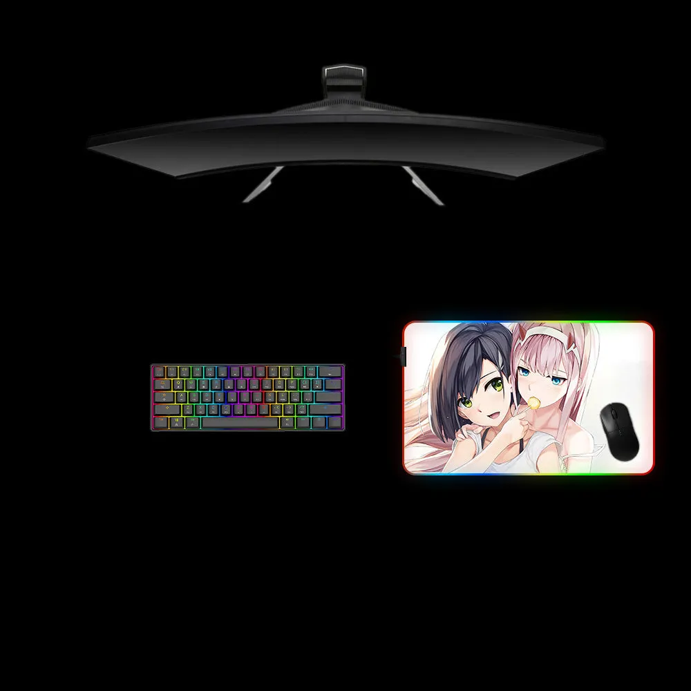 Nysekai "Anime Girls Lollipop Design M-XXL Size RGB Gaming Mouse Pad'' Computer Desk Mat