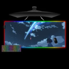 Nysekai "Anime Sky Design M-XXL Size RGB Gaming Mouse Pad'' Computer Desk Mat