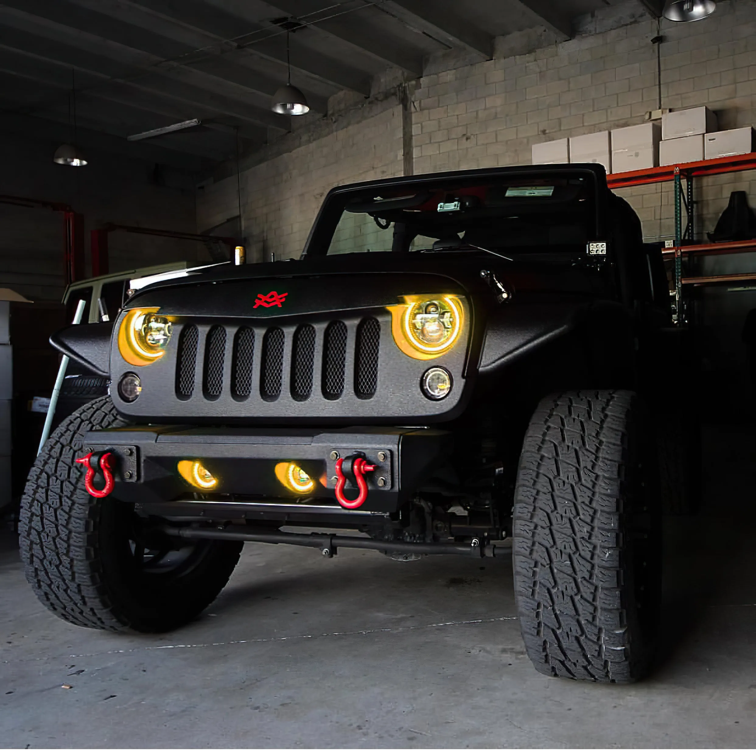 ORACLE Lighting 2007-2018 Jeep Wrangler JK LED Surface Mount Fog Light Halo Kit