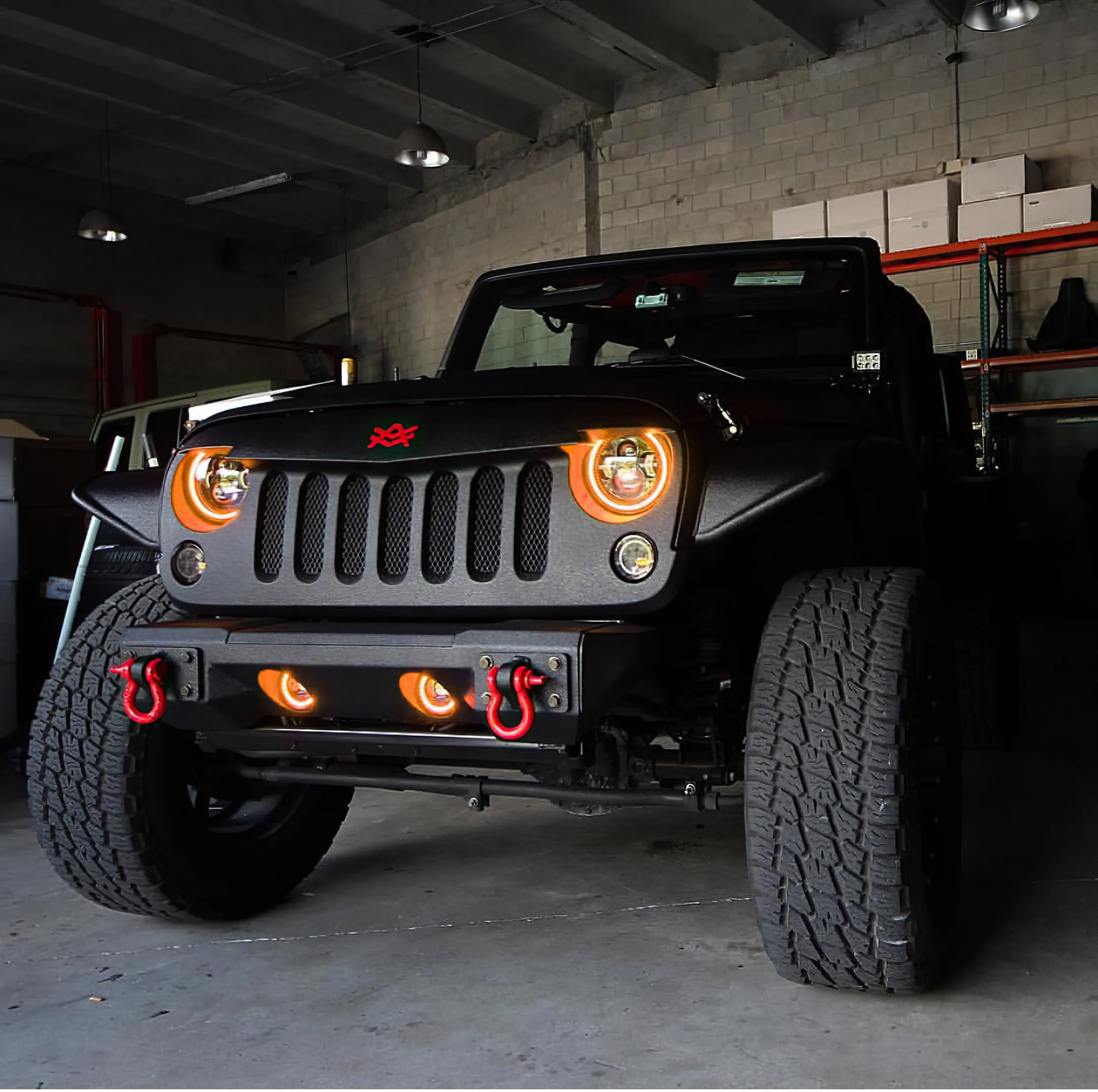 ORACLE Lighting 2007-2018 Jeep Wrangler JK LED Surface Mount Fog Light Halo Kit