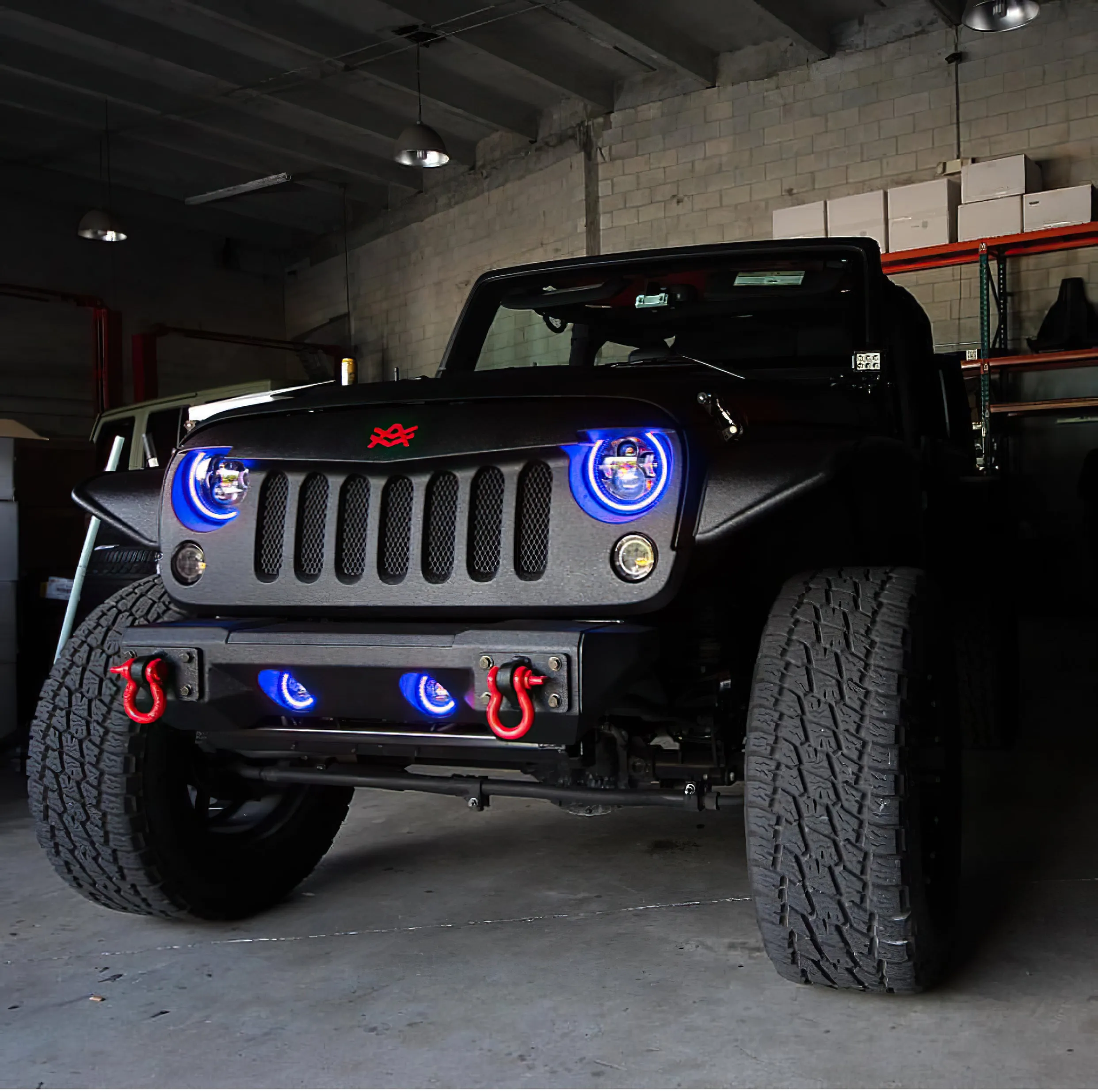 ORACLE Lighting 2007-2018 Jeep Wrangler JK LED Surface Mount Fog Light Halo Kit