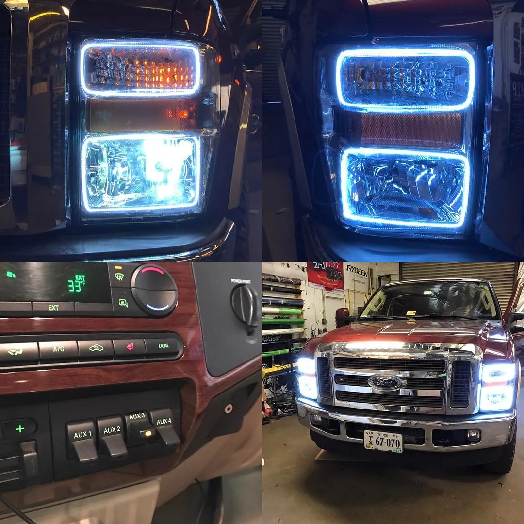 ORACLE Lighting 2008-2010 Ford F-250/F-350 Super Duty LED Headlight Halo Kit