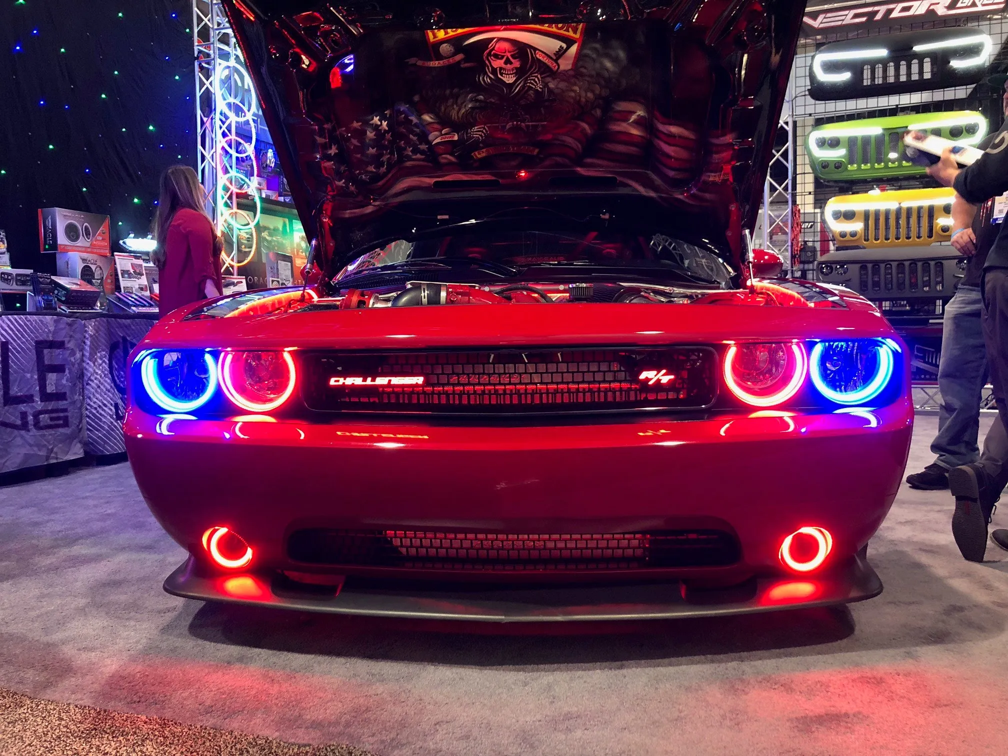 ORACLE Lighting 2008-2014 Dodge Challenger LED Fog Light Halo Kit - Surface Mount