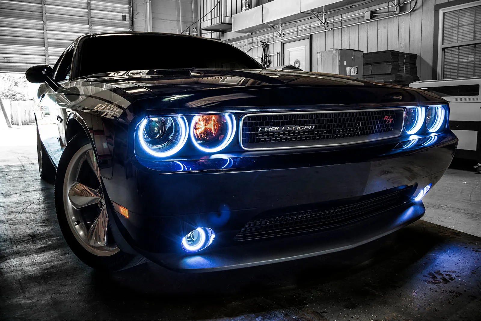 ORACLE Lighting 2008-2014 Dodge Challenger LED Fog Light Halo Kit - Surface Mount