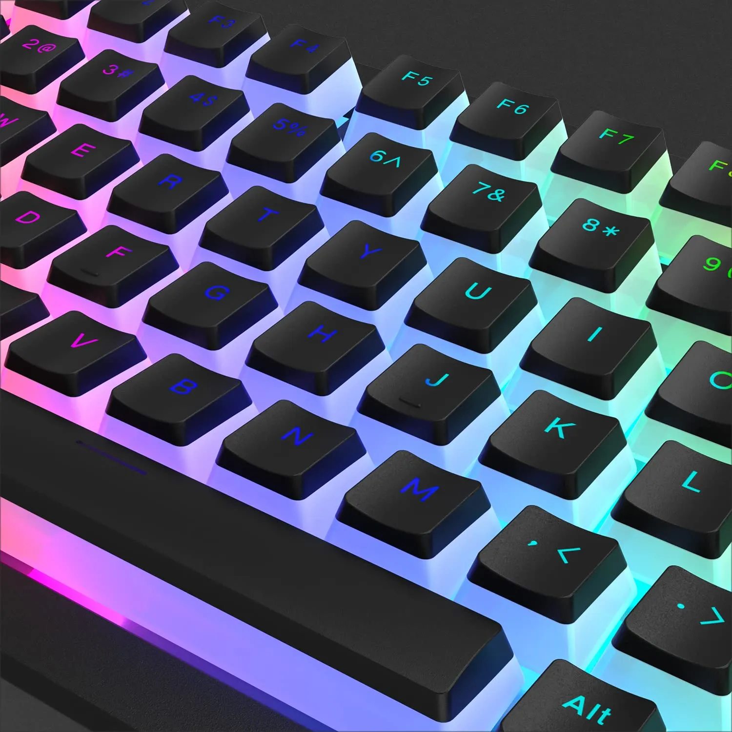 Pudding keycaps set with 165 keys