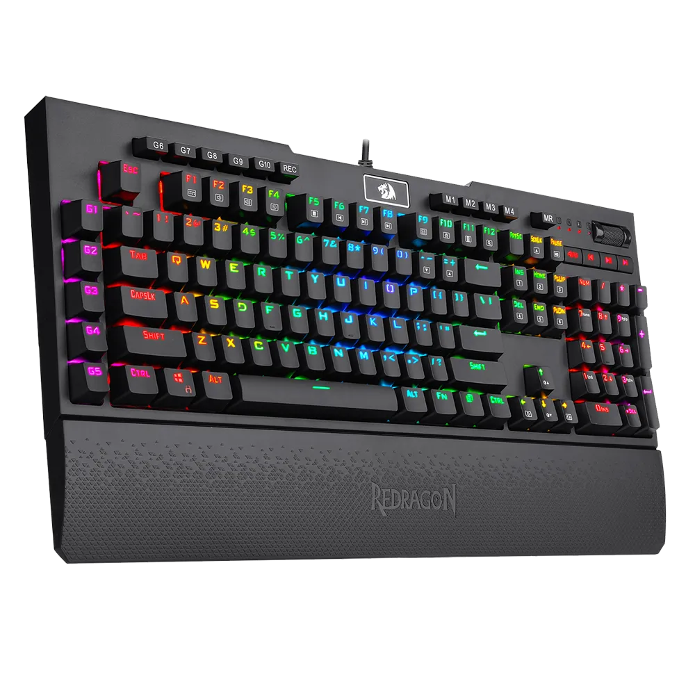 Redragon K586-PRO BRAHMA Mechanical Keyboard with Tactile and Light-Speed Fast Optical Blue Switches