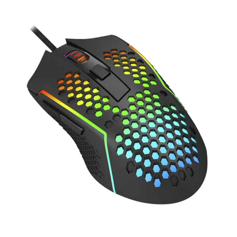 Redragon Reaping 6200Dpi Rgb Lightweight 65G Gaming Mouse - Black