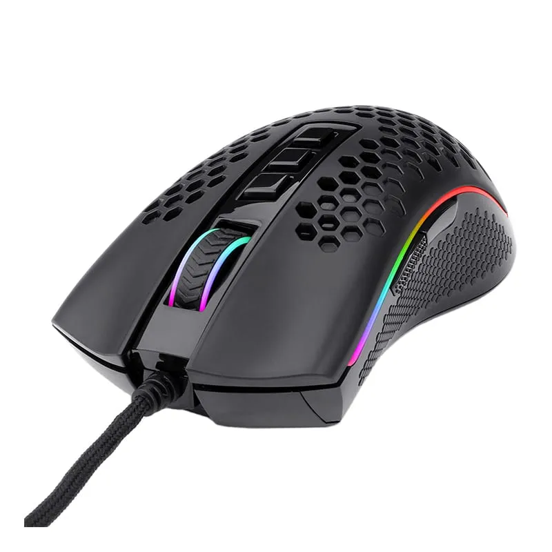 Redragon Storm Elite 32000Dpi 7 Button|Lightweight Body|Ergonomic Design|Rgb Backlit Wired Gaming Mouse - Black