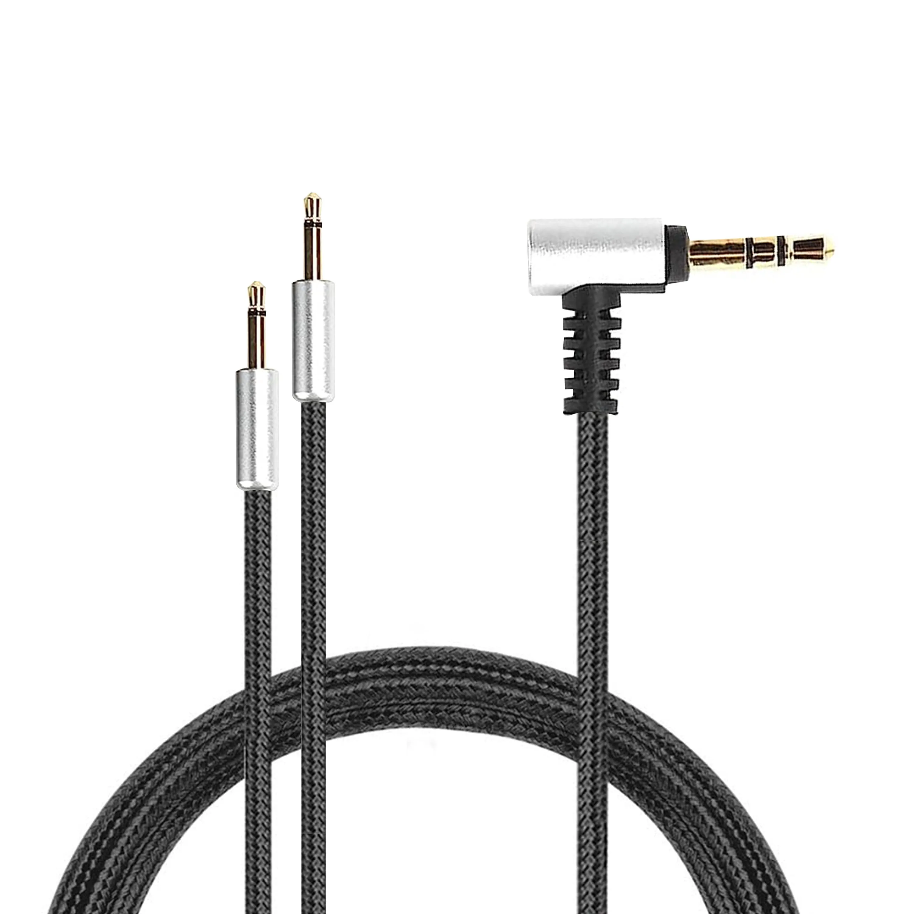 Replacement Cable for Hifiman HE400S, HE-400I (2.5mm plug version), HE560, HE-350, HE1000, HE1000V2   Sennheiser HD202 & HD212 Headsets, 3.5mm to Dual 2.5mm - 1.2M / 47”