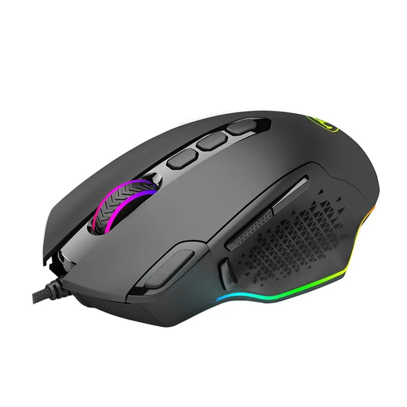 T-Dagger Battle 8000Dpi 10 Button|180Cm Cable|Rgb Backlit Gaming Mouse - Black