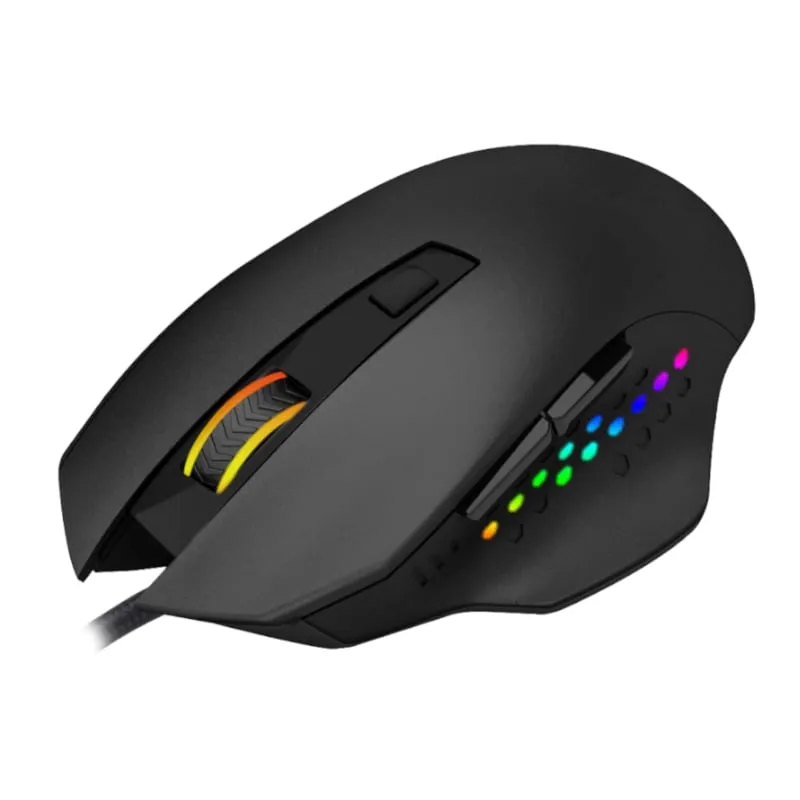 T-Dagger Warrant-Officer 4800Dpi 6 Button|180Cm Cable|Ergo-Design|Rgb Backlit Gaming Mouse - Black/Red