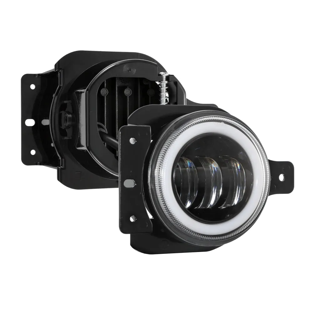 Upgraded RGB 9 Inch Headlights   4 Inch Fog Lights Combo for Jeep Wrangler JL with APP Control