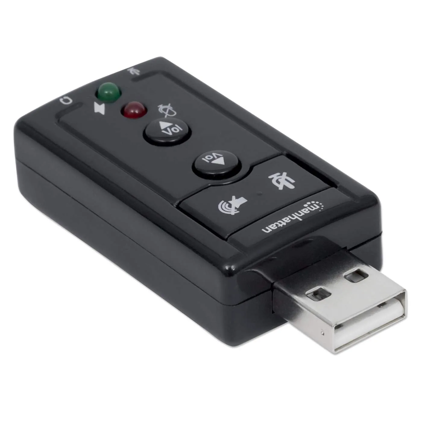 USB-A to 3.5 mm Audio Adapter with Volume Controls